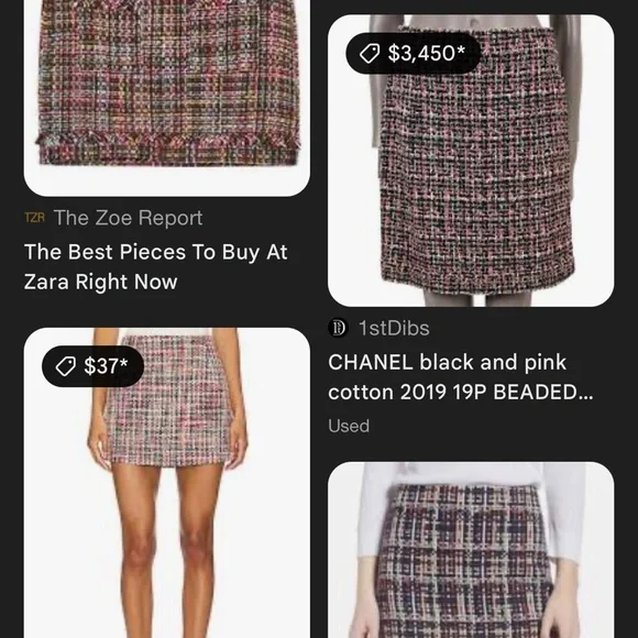 Multicolor Tweed Skirt - Picture 2 of 6